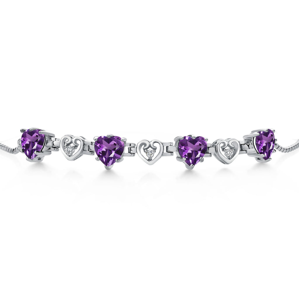 Amethyst - February_Bracelet in 925 Sterling Silver