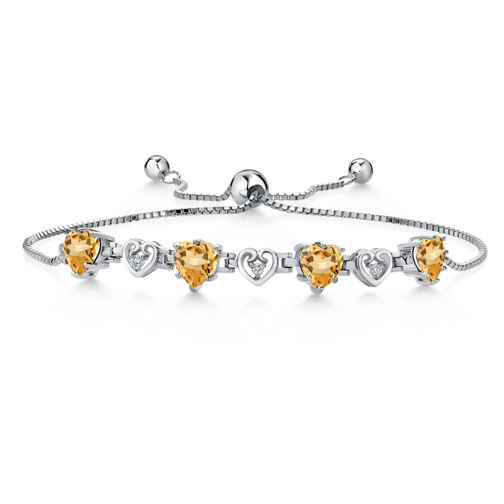 Citrine - November_Bracelet in 925 Sterling Silver