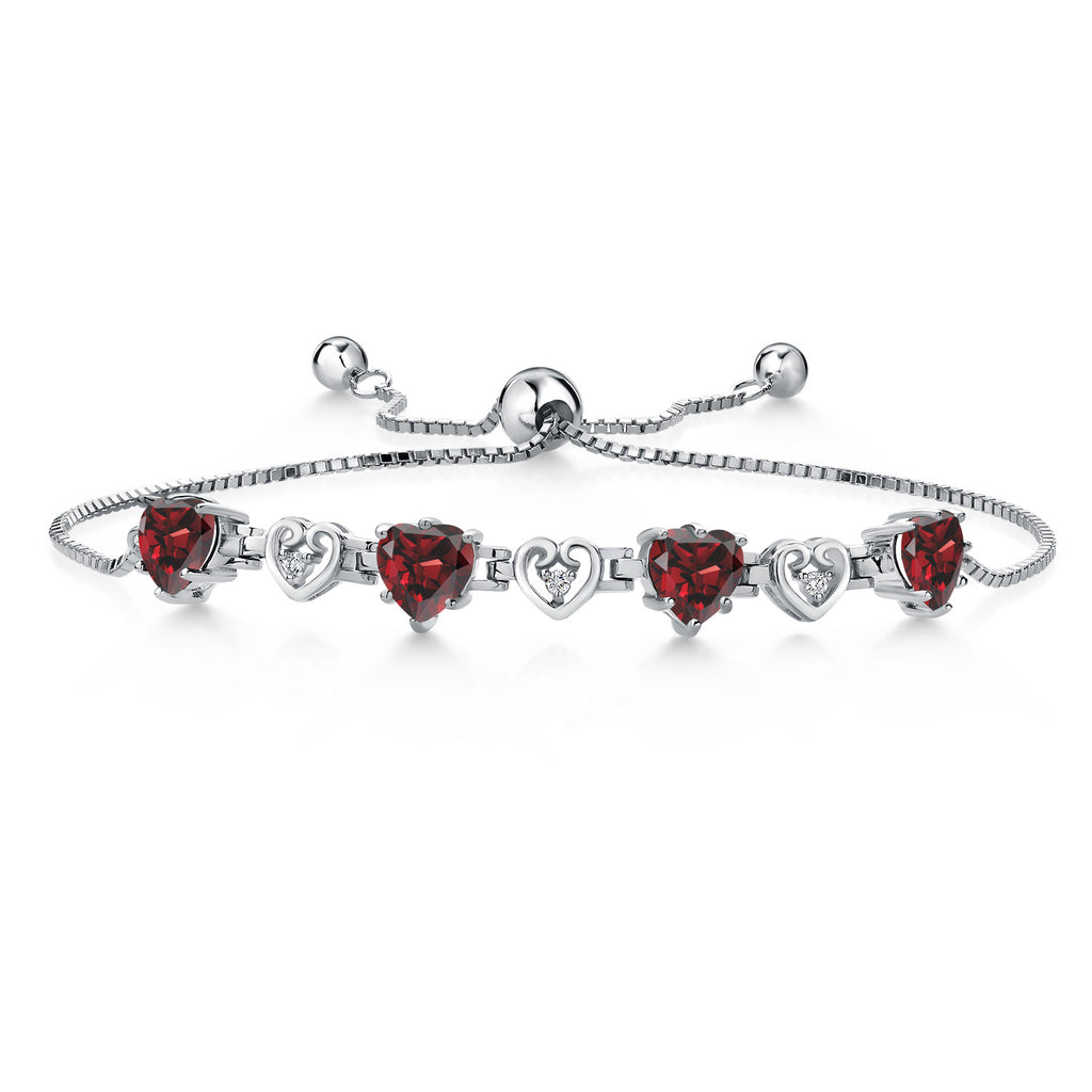 Garnet - January_Bracelet in 925 Sterling Silver