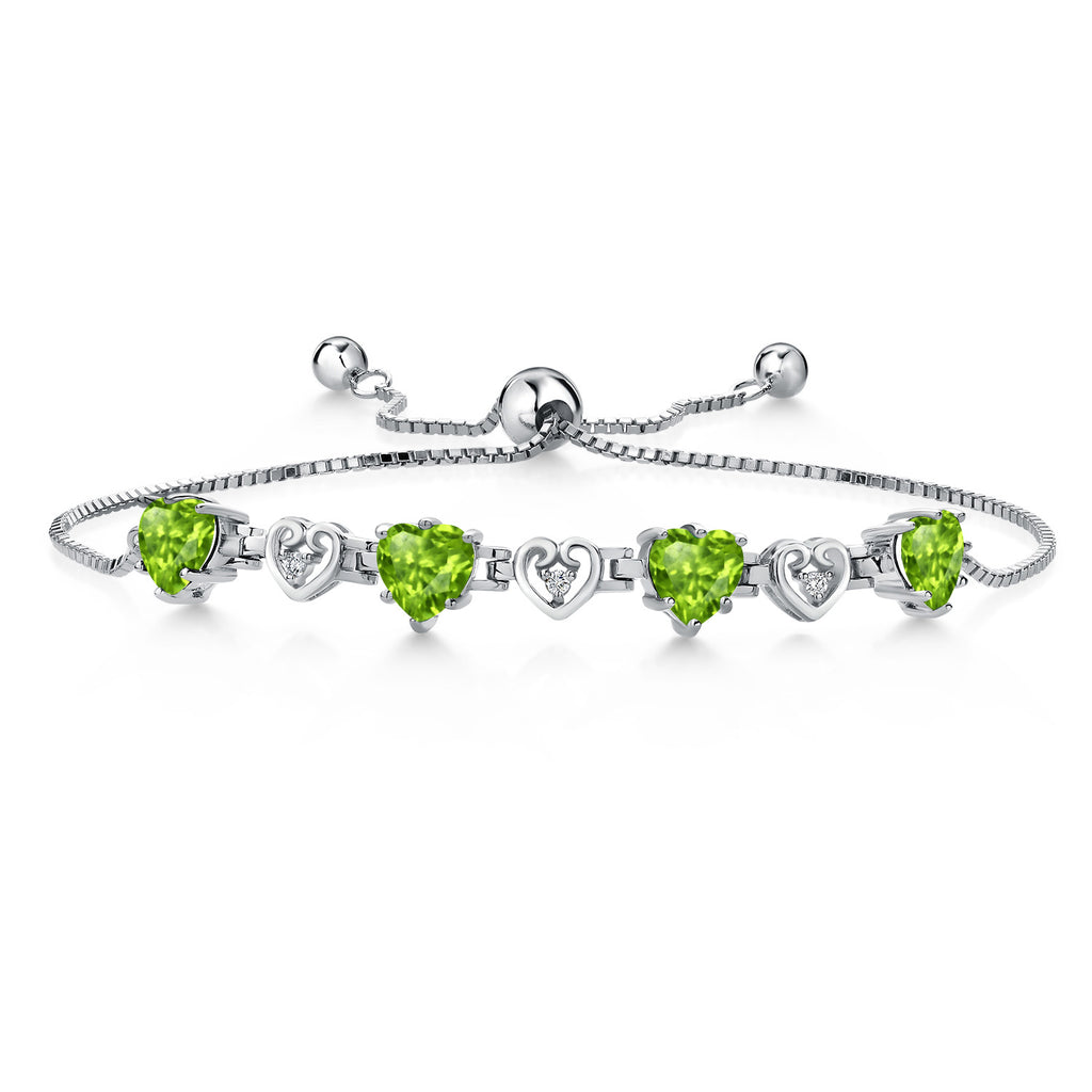 Peridot - August_Bracelet in 925 Sterling Silver