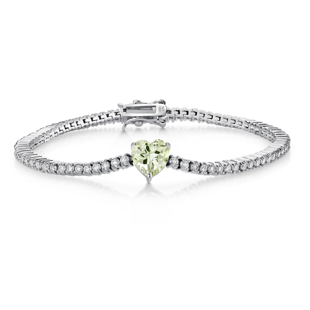 Prasiolite_Bracelet in 925 Sterling Silver