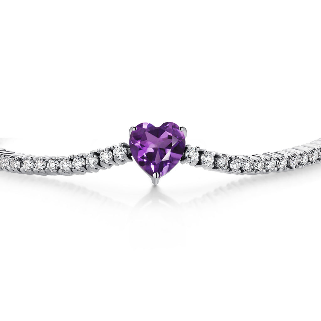 Amethyst - February_Bracelet in 925 Sterling Silver
