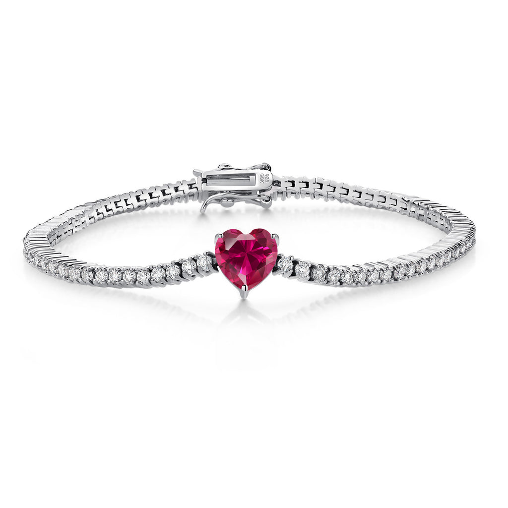 Created Ruby - July_Bracelet in 925 Sterling Silver