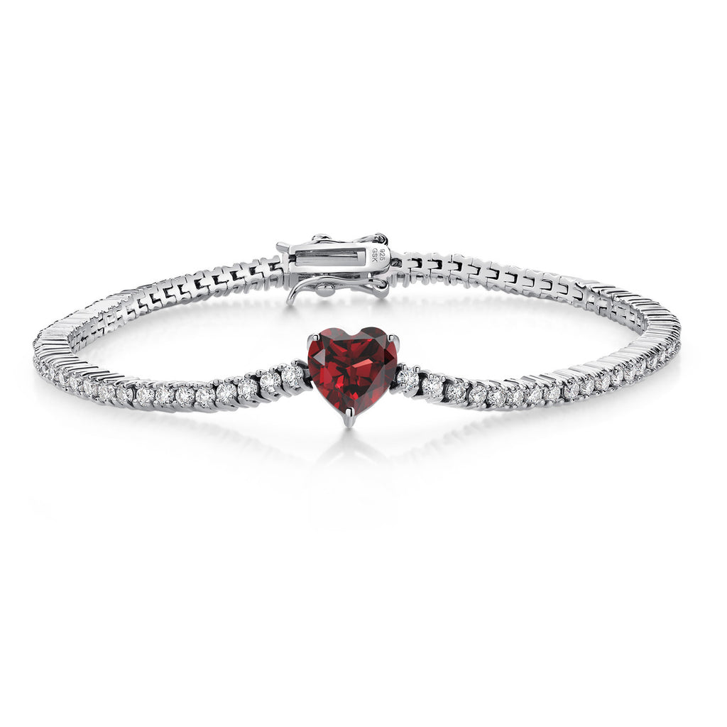 Garnet - January_Bracelet in 925 Sterling Silver