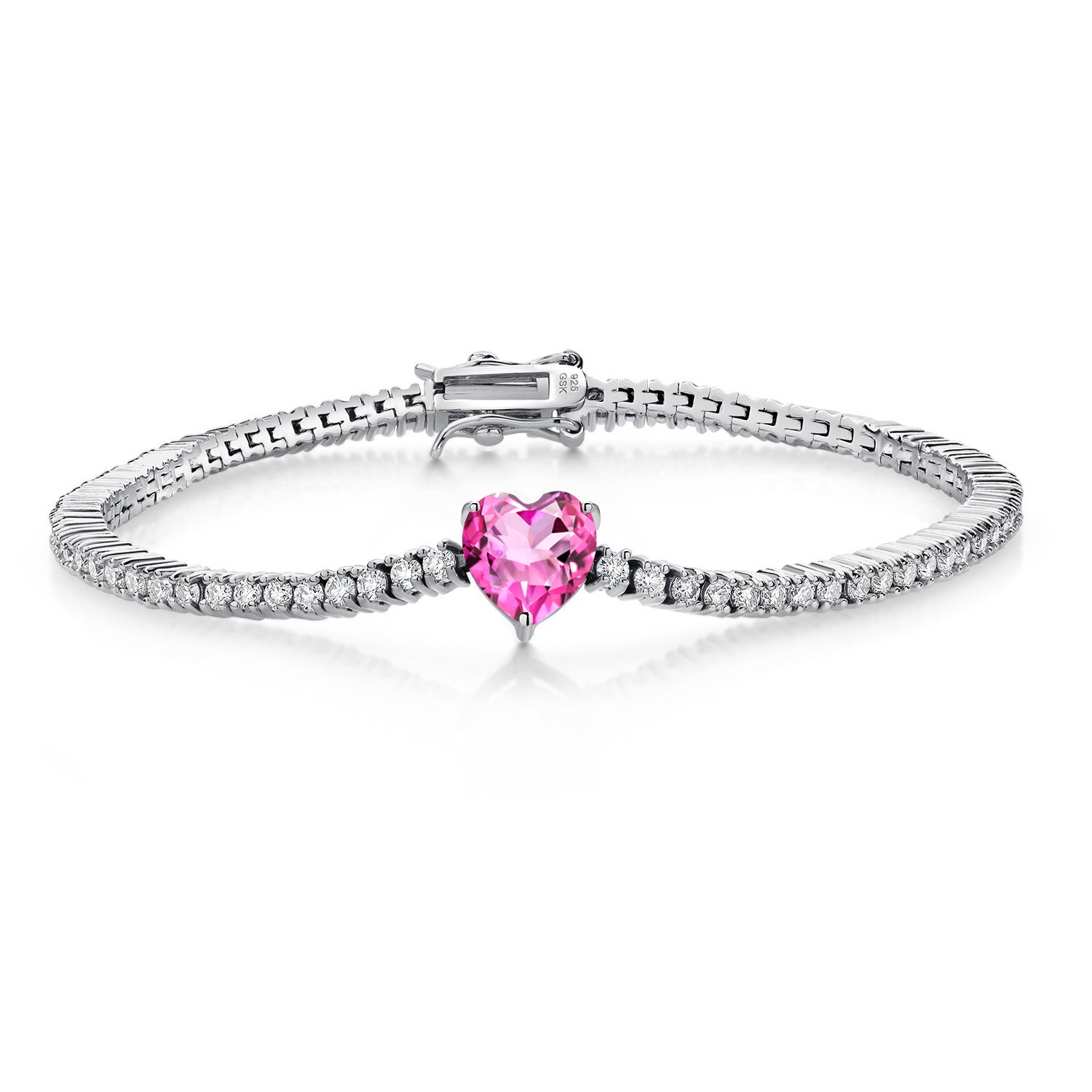 Pink Mystic Topaz_Bracelet in 925 Sterling Silver