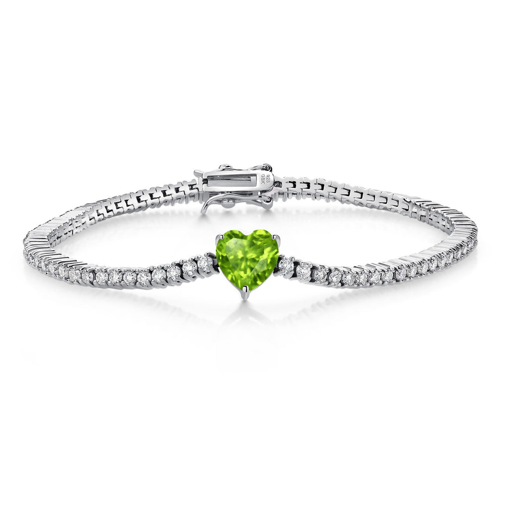 Peridot - August_Bracelet in 925 Sterling Silver