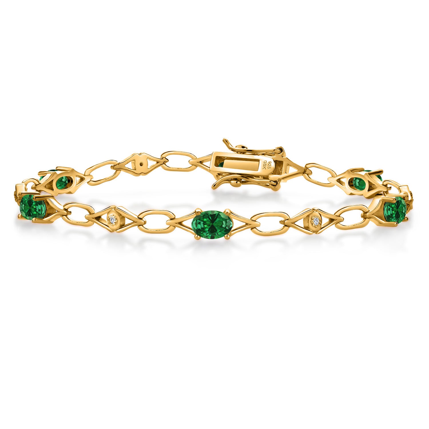 Bracelet in 925 Yellow Gold Plated Silver