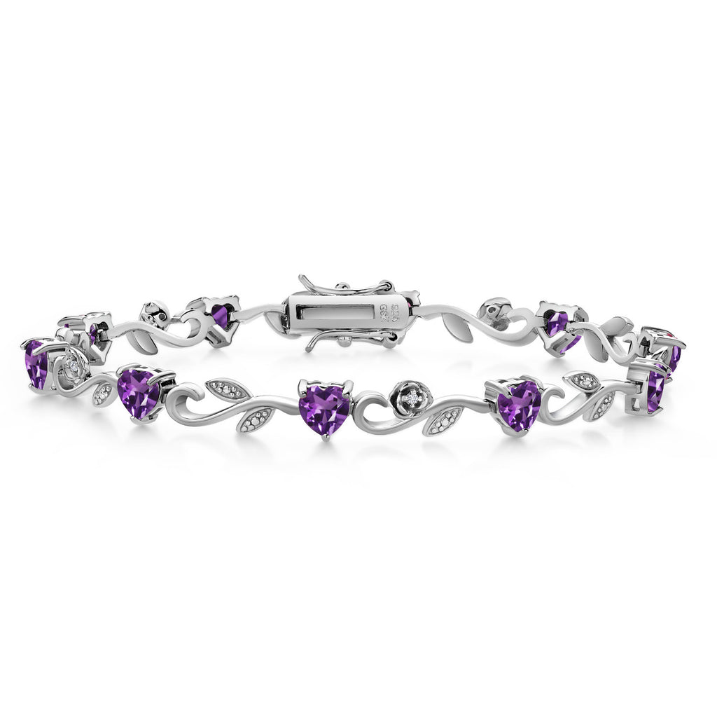 Amethyst - February_Bracelet in 925 Sterling Silver