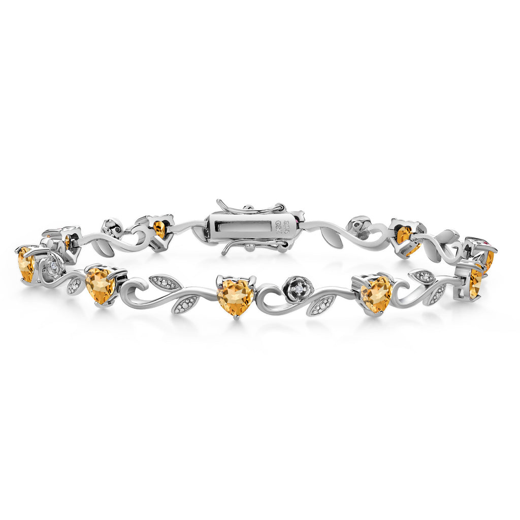 Citrine - November_Bracelet in 925 Sterling Silver