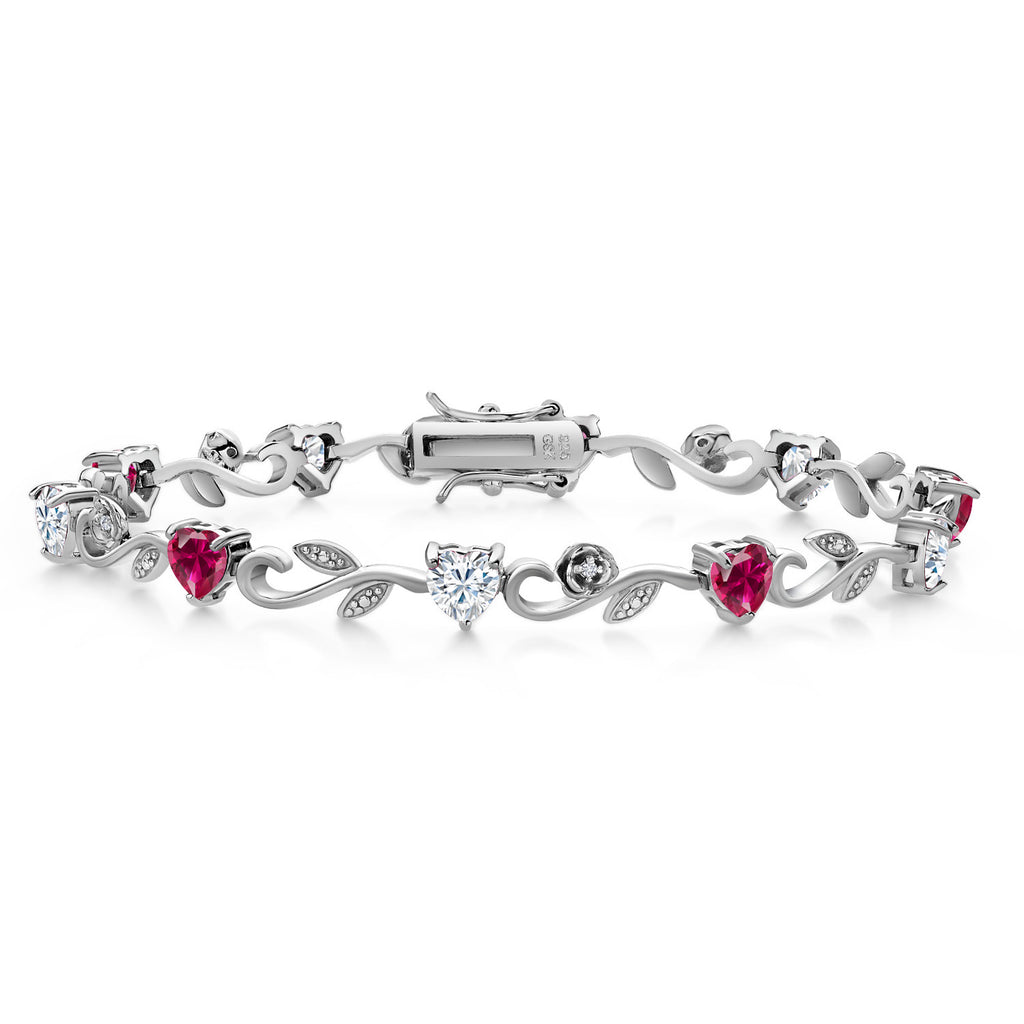 Created Ruby - July_Bracelet in 925 Sterling Silver