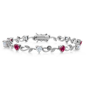 Created Ruby - July_Bracelet in 925 Sterling Silver