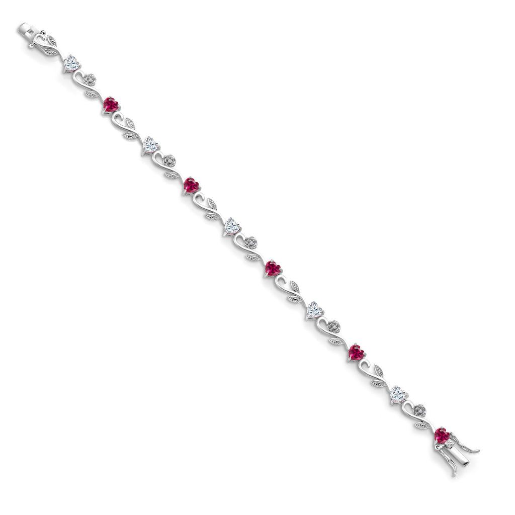 Created Ruby - July_Bracelet in 925 Sterling Silver