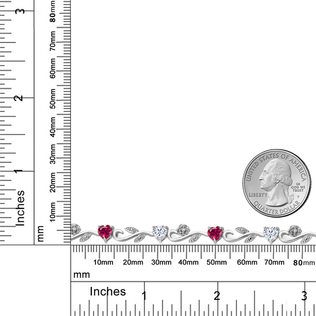 Created Ruby - July_Bracelet in 925 Sterling Silver