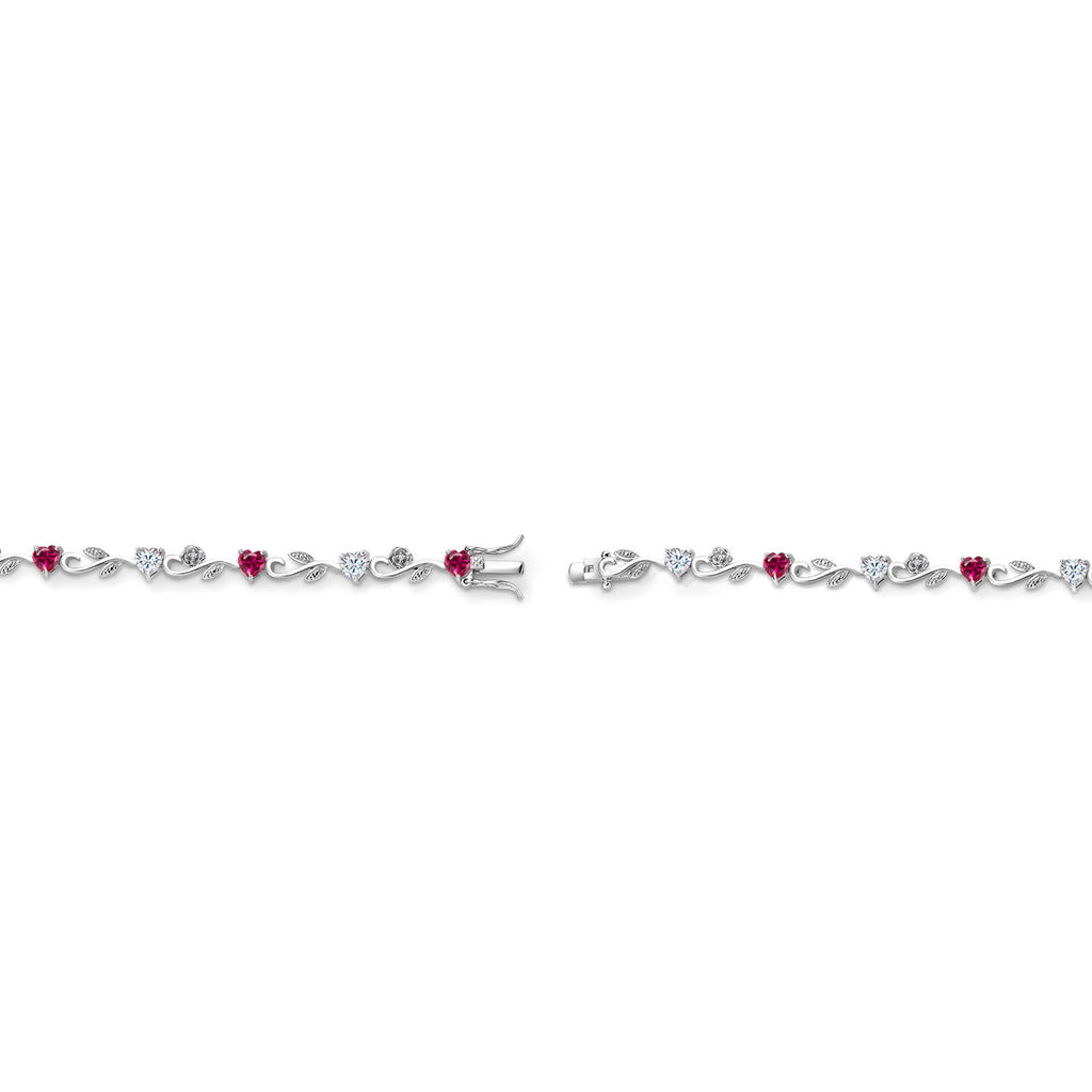 Created Ruby - July_Bracelet in 925 Sterling Silver