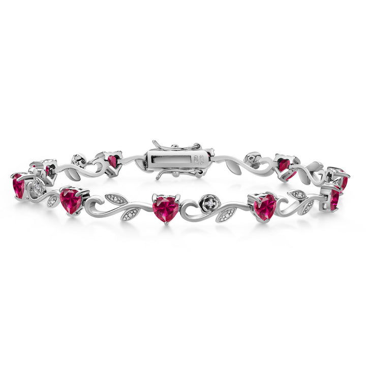 Created Ruby - July_Bracelet in 925 Sterling Silver