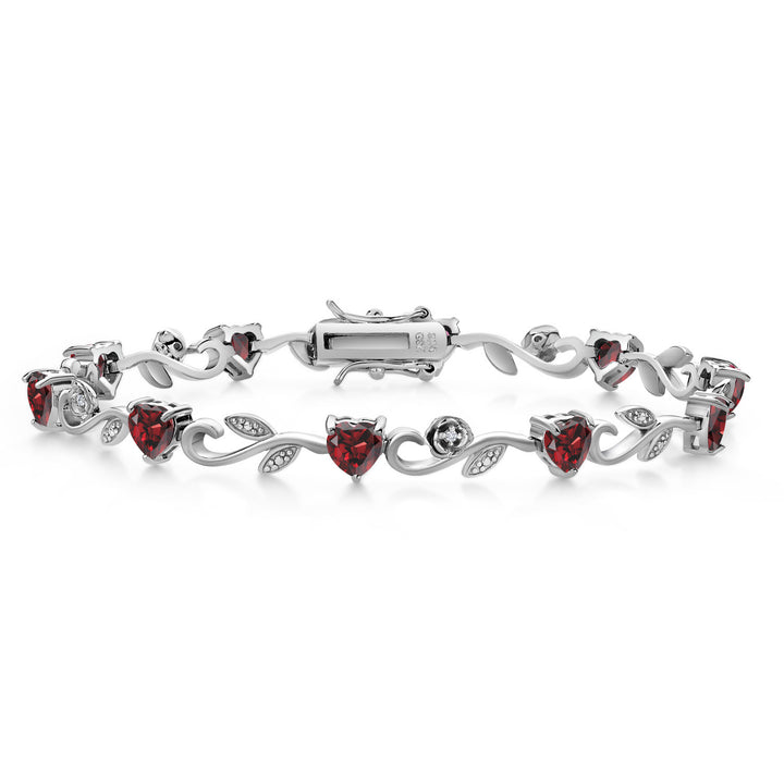 Garnet - January_Bracelet in 925 Sterling Silver