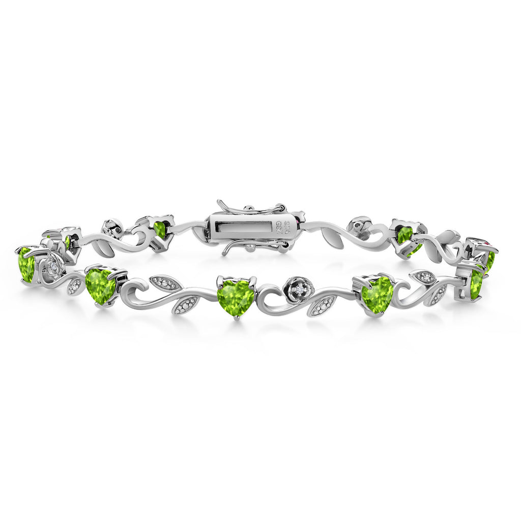 Peridot - August_Bracelet in 925 Sterling Silver