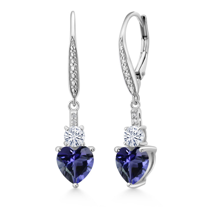 Blue Iolite_Earrings in 925 Sterling Silver