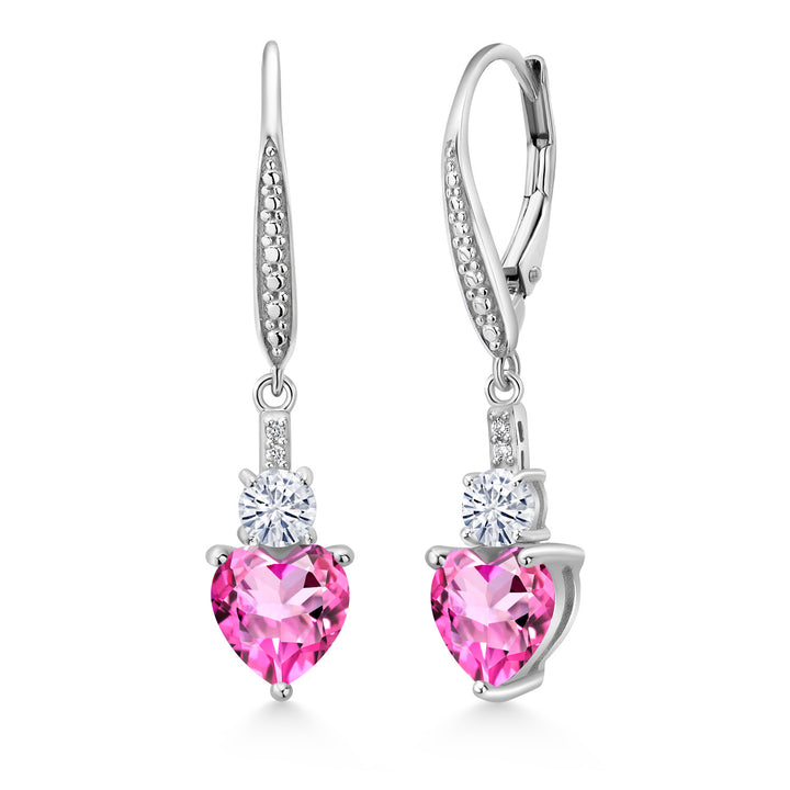 Pink Mystic Topaz_Earrings in 925 Sterling Silver