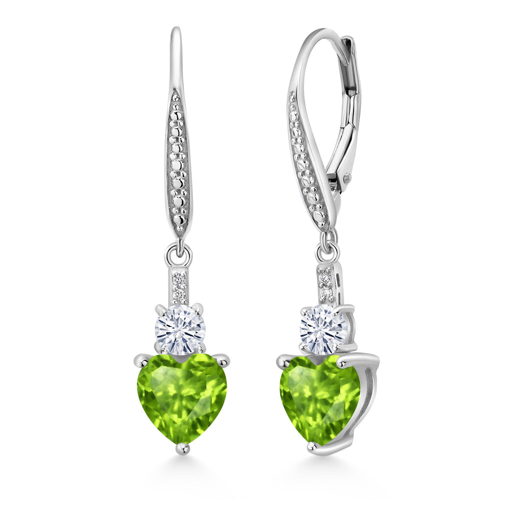 Peridot - August_Earrings in 925 Sterling Silver