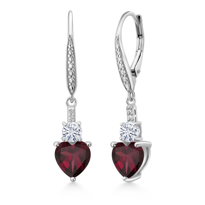Rhodolite Garnet_Earrings in 925 Sterling Silver