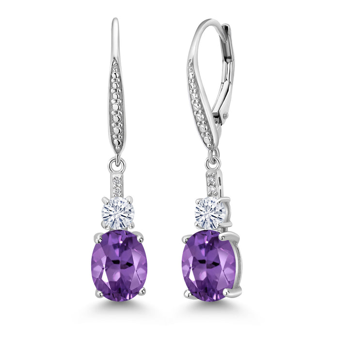Amethyst - February_Earrings in 925 Sterling Silver
