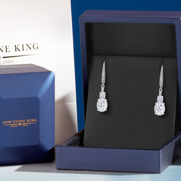 Near Colorless (GH) and G - H_Earrings in 925 Sterling Silver