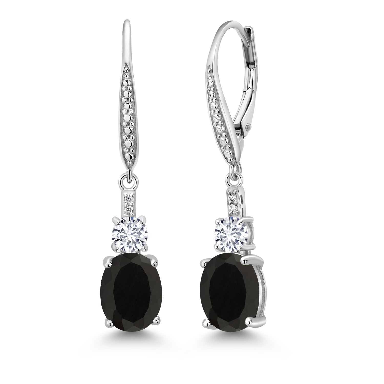 Onyx - December_Earrings in 925 Sterling Silver