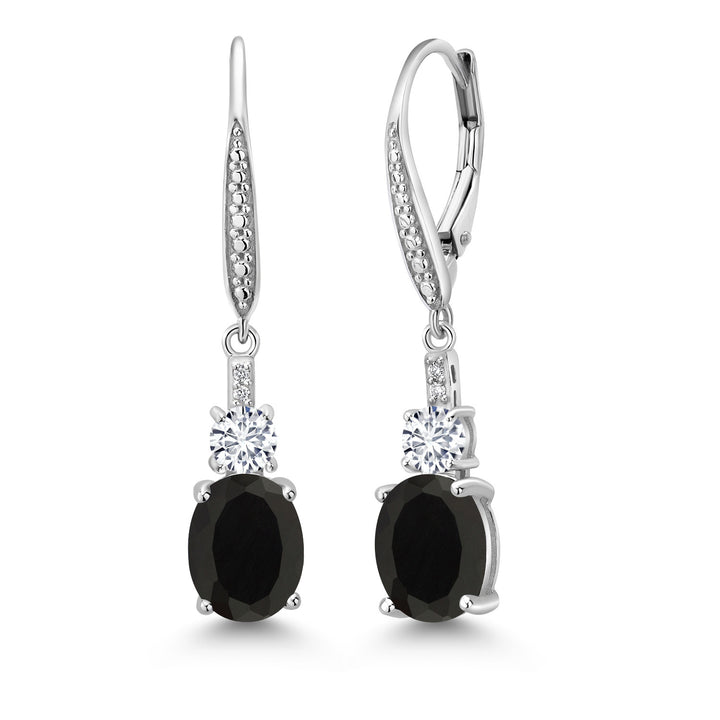 Onyx - December_Earrings in 925 Sterling Silver