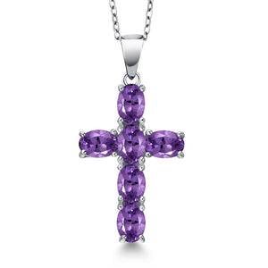 Amethyst - February_Pendant in 925 Sterling Silver