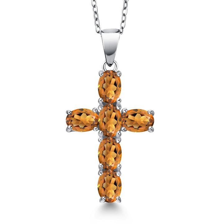 Madeira Citrine_Pendant in 925 Sterling Silver