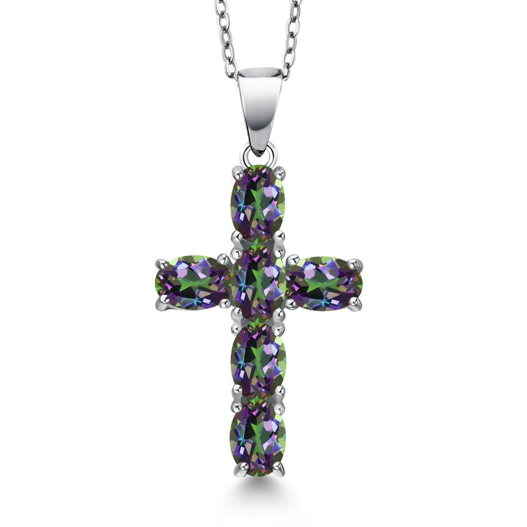Green Mystic Topaz_Pendant in 925 Sterling Silver