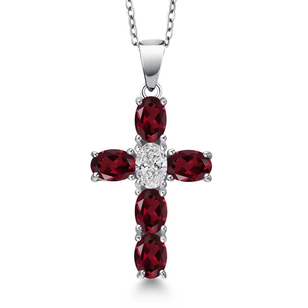 Rhodolite Garnet_Pendant in 925 Sterling Silver