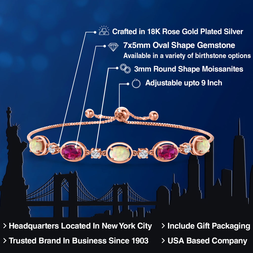 Bracelet in 925 Rose Gold Plated Silver