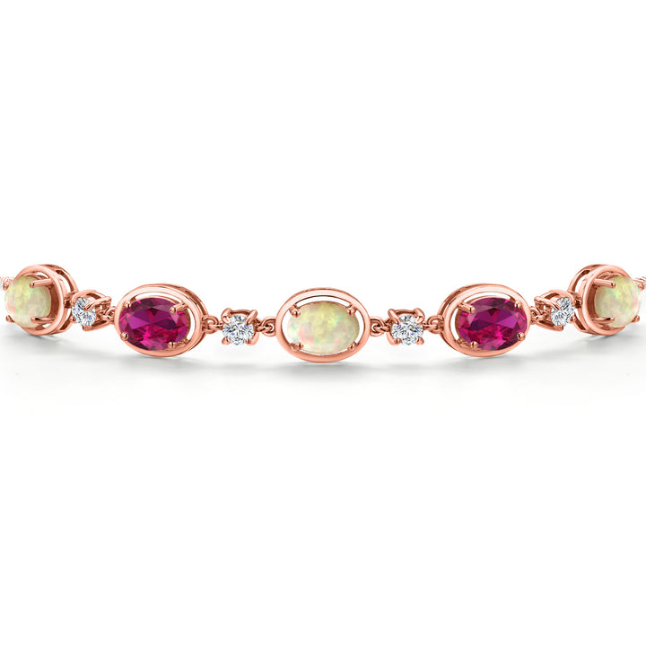 Bracelet in 925 Rose Gold Plated Silver