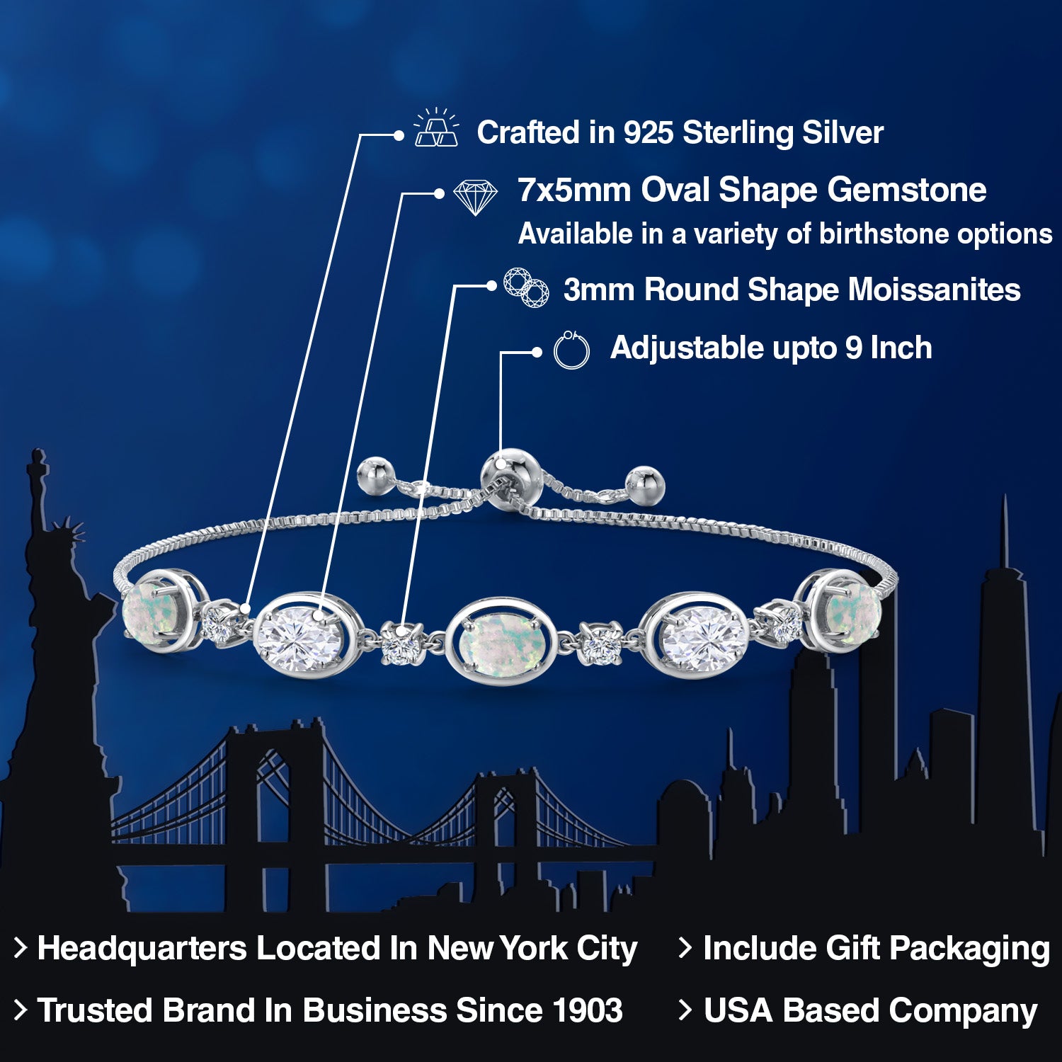 Bracelet in 925 Sterling Silver