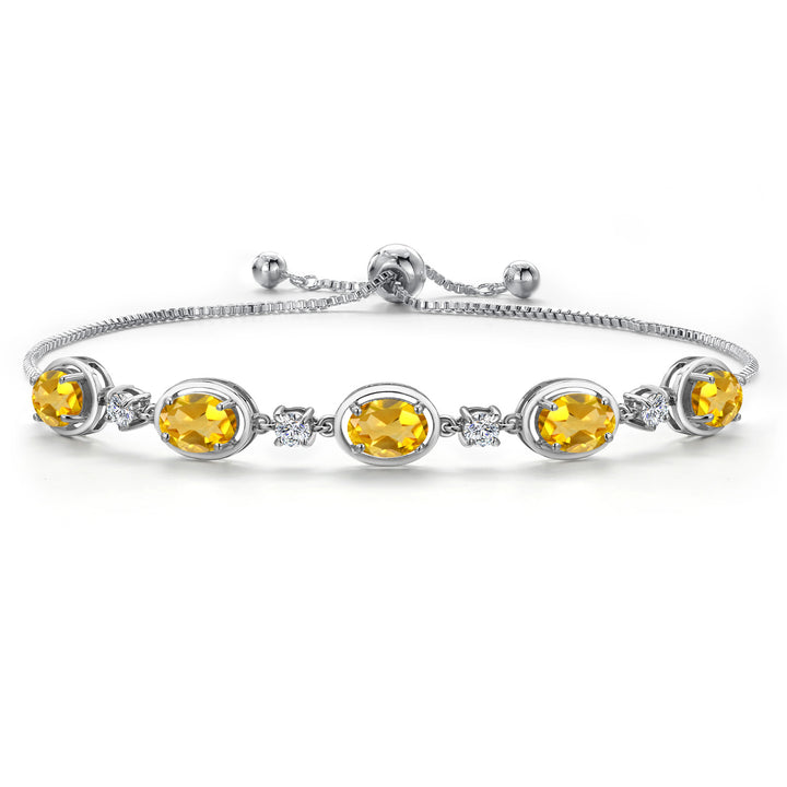 Citrine - November_Bracelet in 925 Sterling Silver