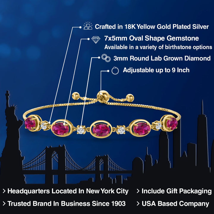 Bracelet in 925 Yellow Gold Plated Silver