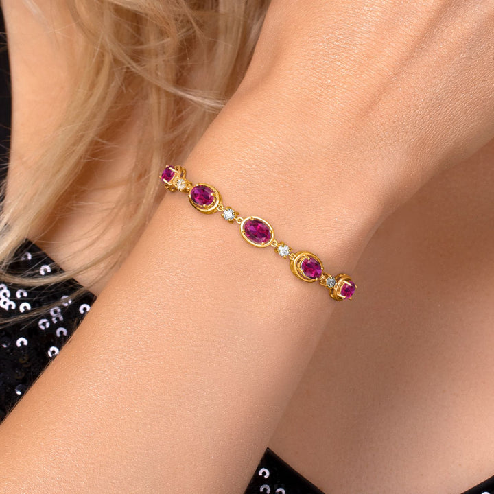 Bracelet in 925 Yellow Gold Plated Silver