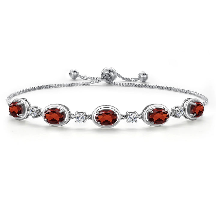 Garnet - January_Bracelet in 925 Sterling Silver