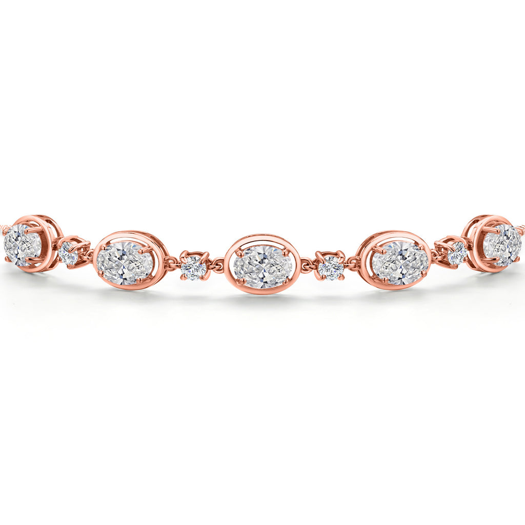 Bracelet in 925 Rose Gold Plated Silver