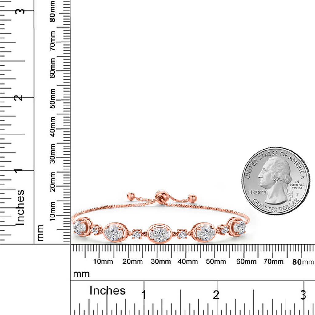Bracelet in 925 Rose Gold Plated Silver