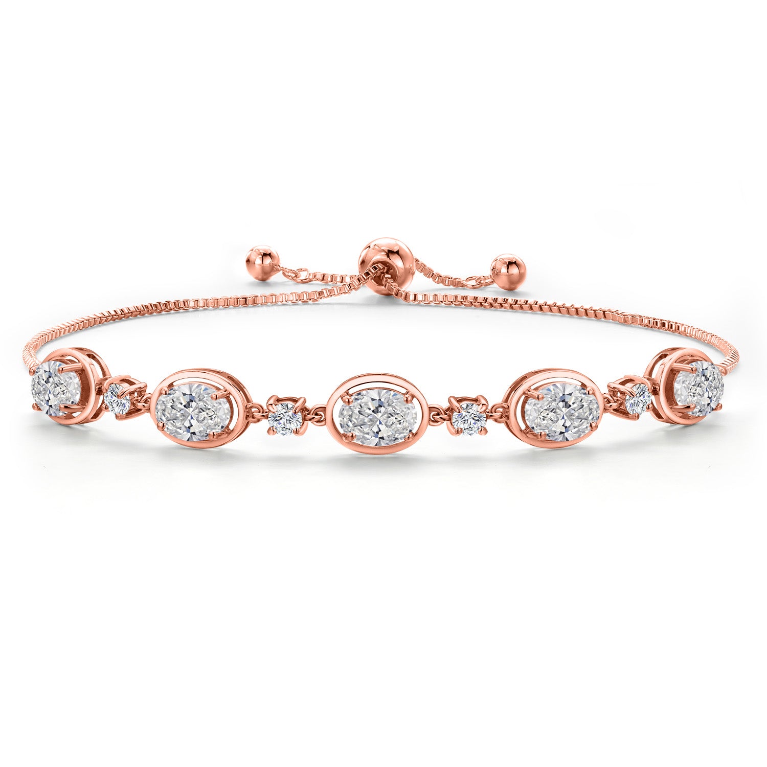 Bracelet in 925 Rose Gold Plated Silver