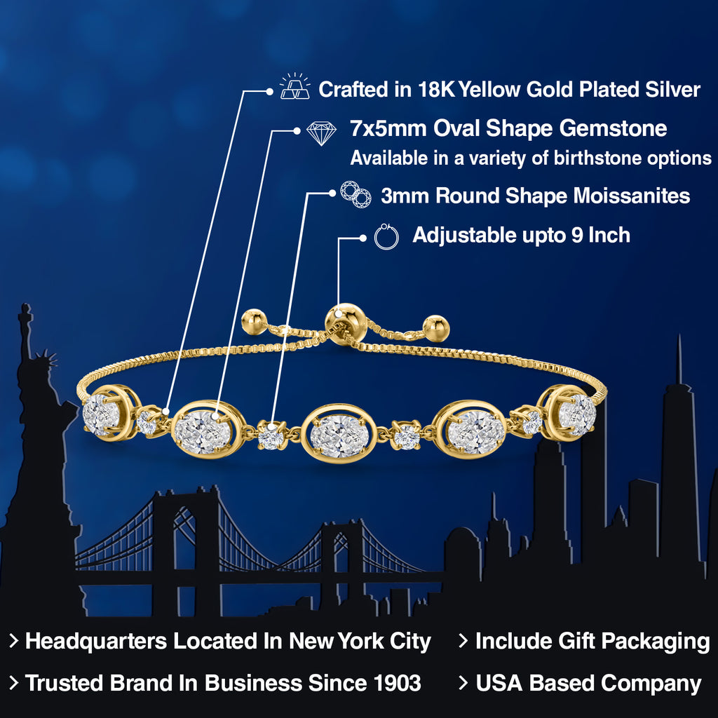 Bracelet in 925 Yellow Gold Plated Silver