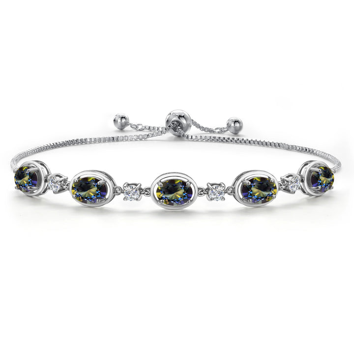 Blue Mystic Topaz_Bracelet in 925 Sterling Silver