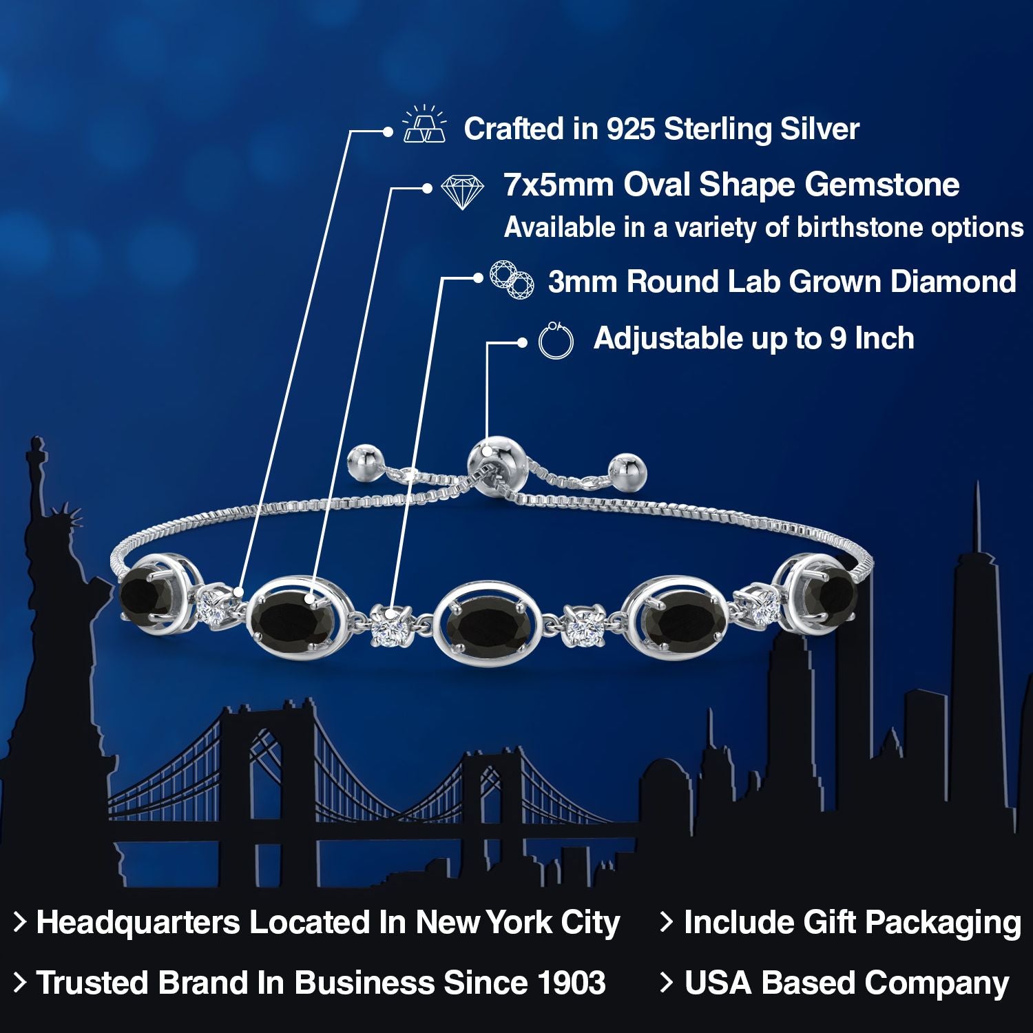 Bracelet in 925 Sterling Silver