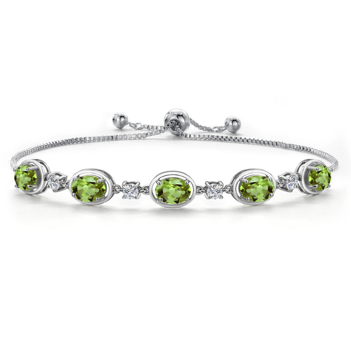 Peridot - August_Bracelet in 925 Sterling Silver