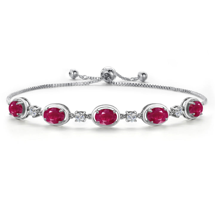 Ruby - July_Bracelet in 925 Sterling Silver
