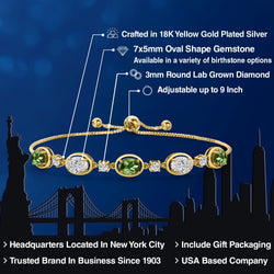 Bracelet in 925 Yellow Gold Plated Silver