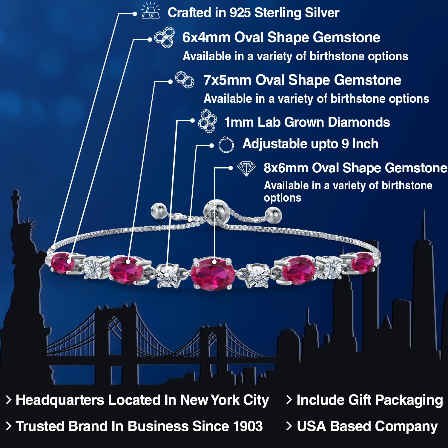 Bracelet in 925 Sterling Silver